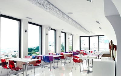 Desain Cafe konsep Minimalis Modern