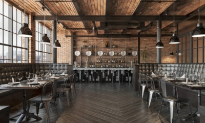 desain cafe Industrial Chic