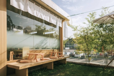 desain cafe konsep Japanese Zen