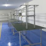 pembuatan meja produksi - meja operator pabrik - meja kerja produksi
