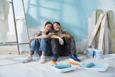 renovasi rumah - mengecat rumah