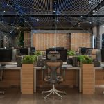ruang kantor dengan Teknologi & Smart Office
