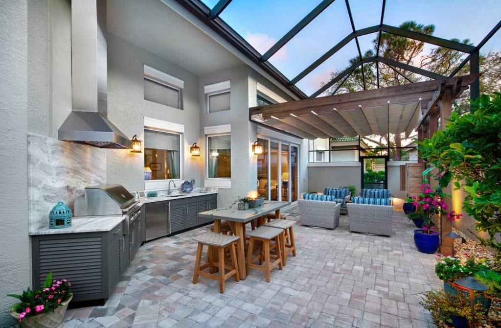 Desain rumah dengan outdoor living space