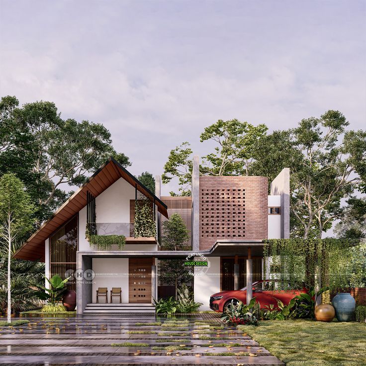 desain rumah tipe Tropical