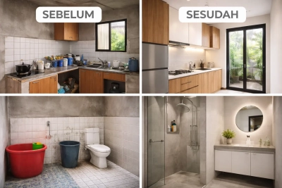 Renovasi Dapur dan Kamar Mandi