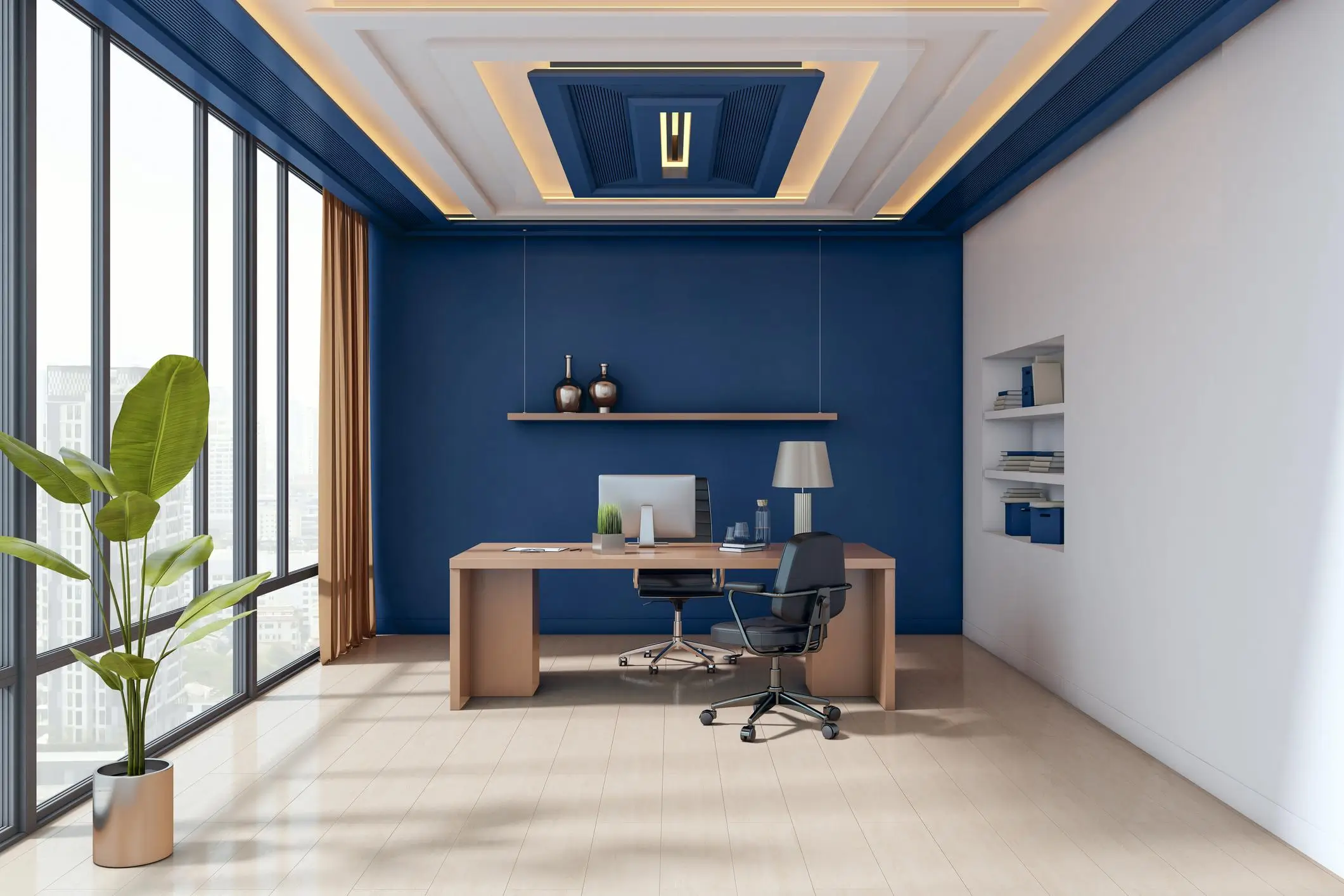 Warna Cat Kantor Biru Muda – Fokus & Tenang