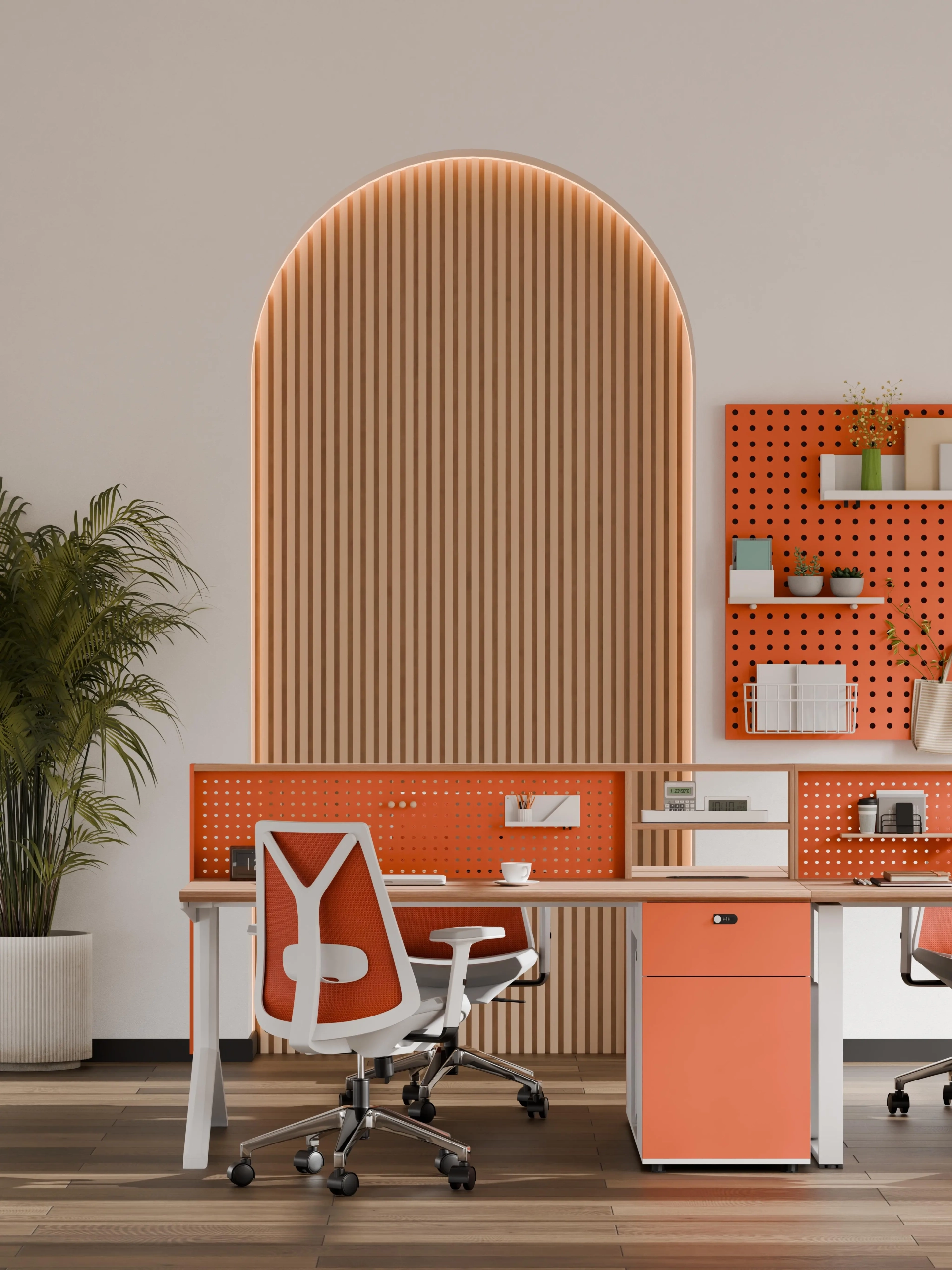 Warna Cat Kantor dengan Kombinasi Warna Aksen (Accent Wall)