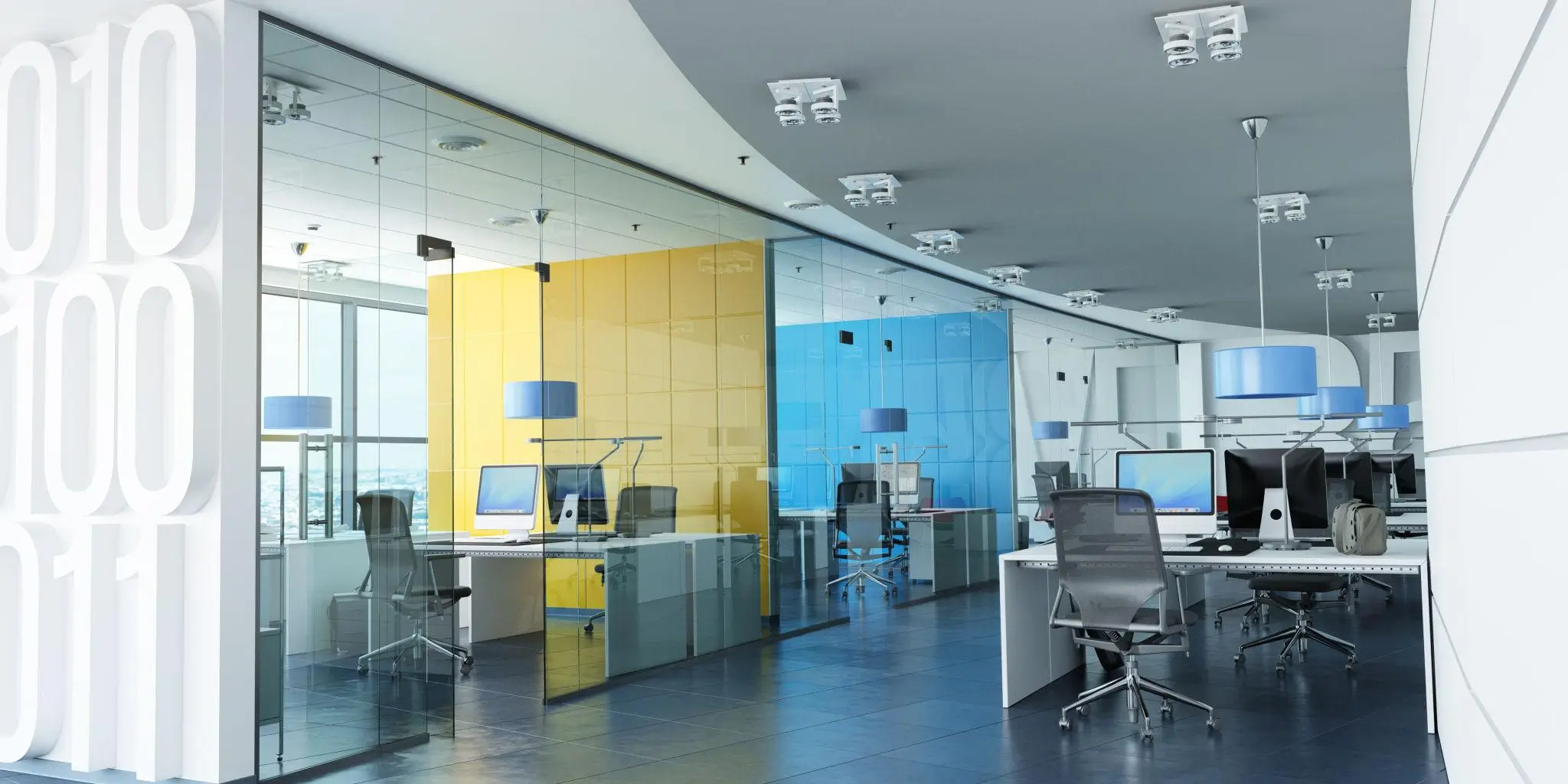 Warna Cat Kantor dengan Kombinasi Warna Aksen (Accent Wall)