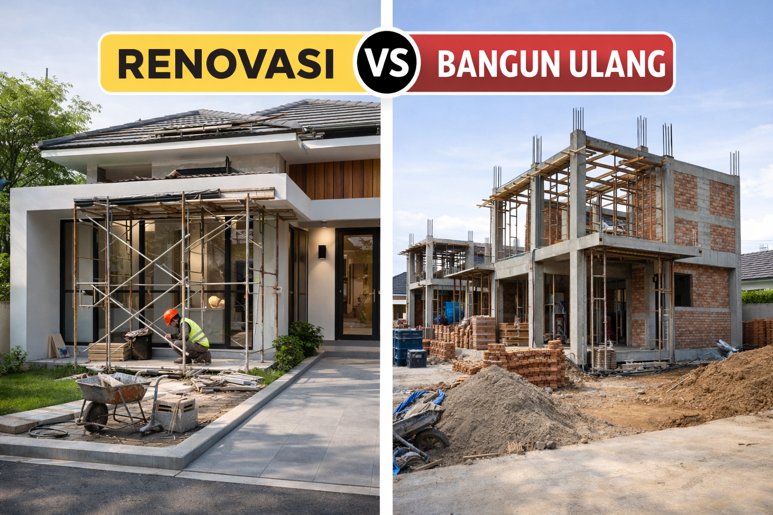 Perbedaan Renovasi dan Bangun Ulang Mana Lebih Hemat
