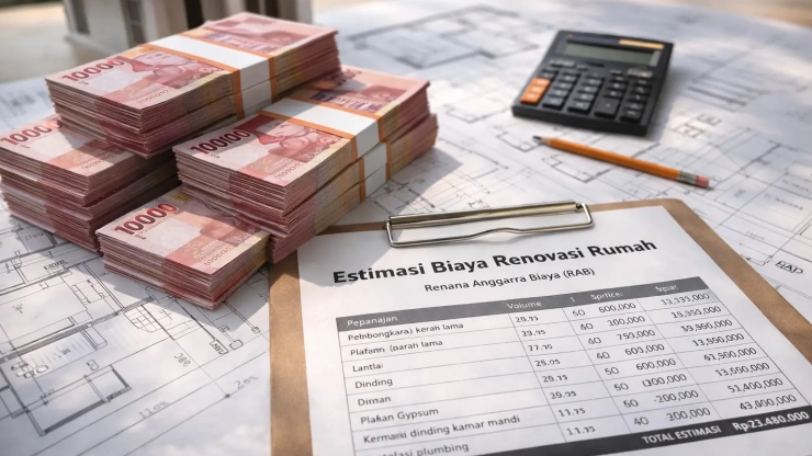 Simulasi RAB Renovasi Rumah Sederhana + Contoh Perhitungan