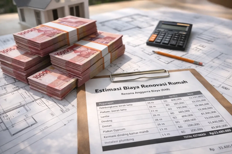 Simulasi RAB Renovasi Rumah Sederhana + Contoh Perhitungan