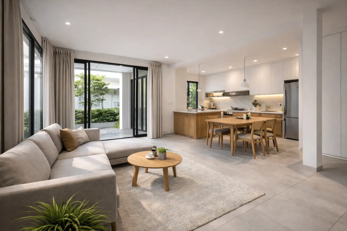 interior rumah minimalis modern open space