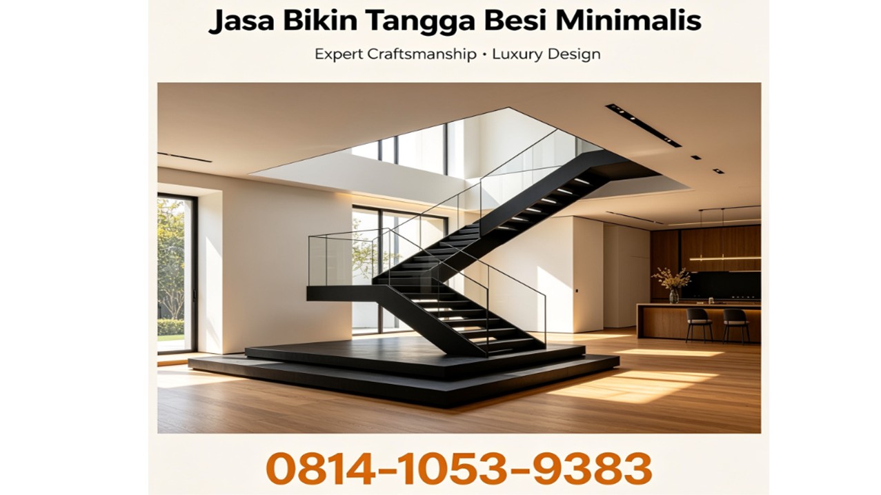 Jasa Bikin Tangga Besi Minimalis