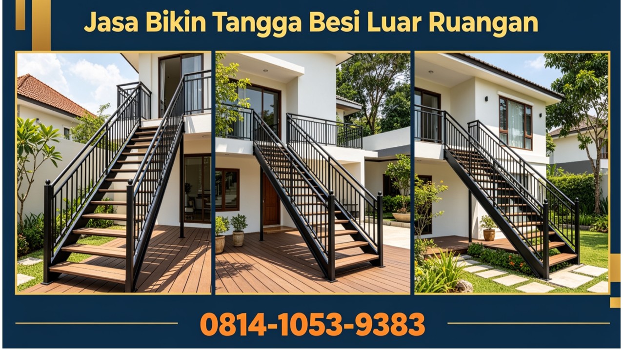 Jasa Bikin Tangga Besi Luar Ruangan