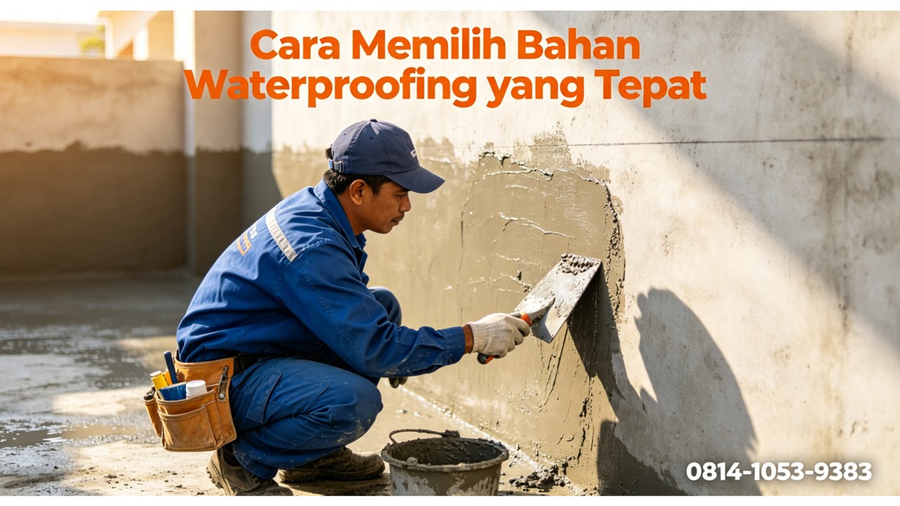Cara Memilih Bahan Waterproofing yang Tepat