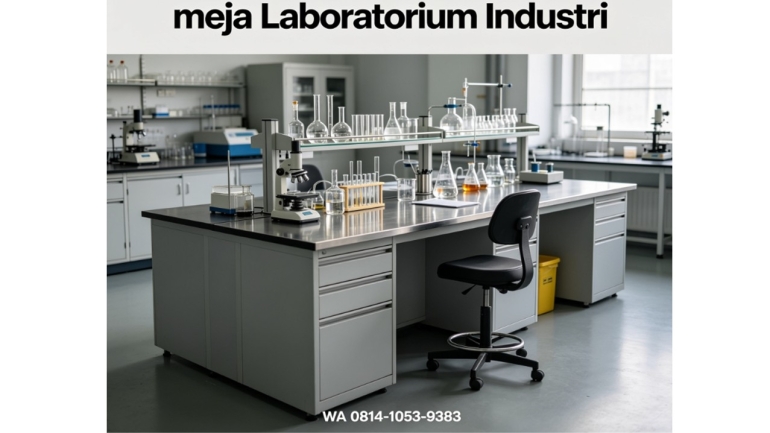 meja laboratorium industri