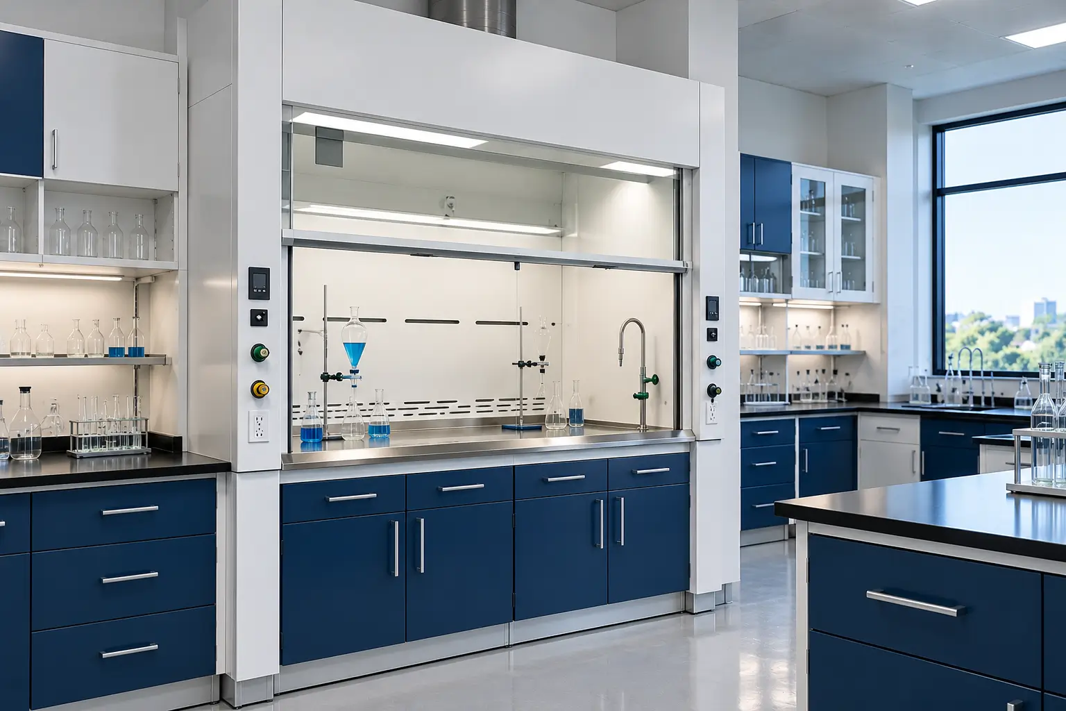 Lemari asam atau fume hood untuk kebutuhan laboratorium